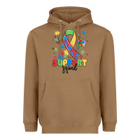 Toasted Coconut support squad autism Heavyweight Hoodie - MaliasSmallBusiness