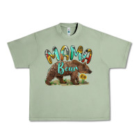 Oil Green mama bear Urban Heavy Tee - BarkalooDesign