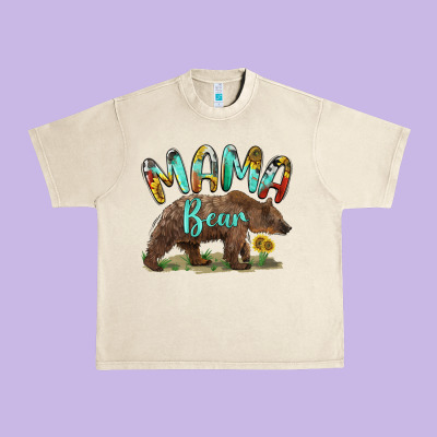 Mama Bear Urban Heavy Tee Designed By Barkaloodesign