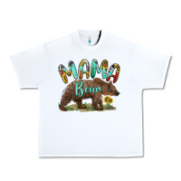 White mama bear Urban Heavy Tee - BarkalooDesign