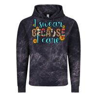 Cloud Black i swear because i care Vintage Hoodie - Zillion Design Studio