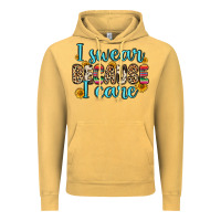 Vintage Mustard i swear because i care Vintage Hoodie - Zillion Design Studio