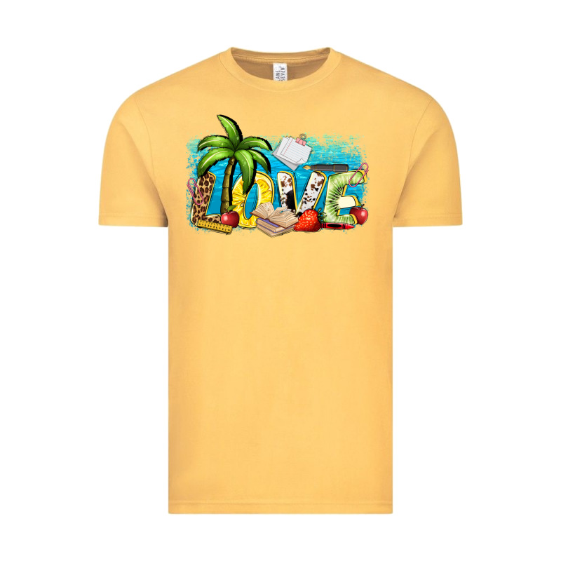 Love Summer Teacher Vintage Tee by Zillion Design Studio | Teevron