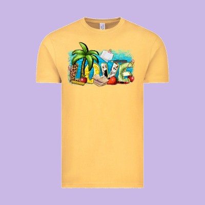 Love Summer Teacher Vintage Tee Designed By Zillion Design Studio