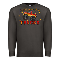 Smoke easily distracted by trucks Premium Sweatshirt - MaliasSmallBusiness
