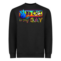 Black it's ok to say gay Heavyweight Sweatshirt - Zillion Design Studio