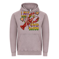 Vintage Zinc mardi gras i just want to be loved bayou crawfish Vintage Hoodie - RanaPortraitStore