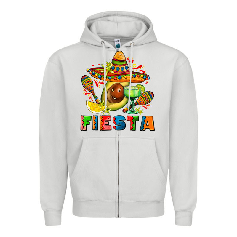 Fıesta With Avocado And Sombrero Zipper Hoodie by AdoDesignShop | Teevron
