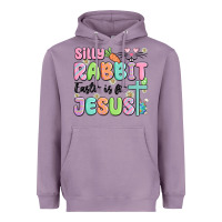 Lavender silly rabbit easter is for jesus Heavyweight Hoodie - MaliasSmallBusiness