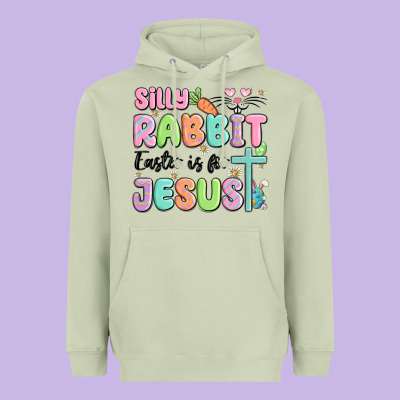 Silly Rabbit Easter Is For Jesus Heavyweight Hoodie Designed By Maliassmallbusiness