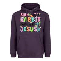 Plum silly rabbit easter is for jesus Heavyweight Hoodie - MaliasSmallBusiness