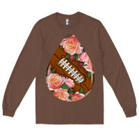 Chestnut american football and western roses teardrop Long Sleeve Tee - BundleAndBundleShop