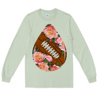 Matcha american football and western roses teardrop Long Sleeve Tee - BundleAndBundleShop
