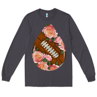 Smoke american football and western roses teardrop Long Sleeve Tee - BundleAndBundleShop