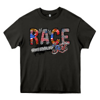 Asphalt race girl Heavy Core Tee - RacoonDesign