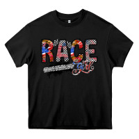 Black race girl Heavy Core Tee - RacoonDesign