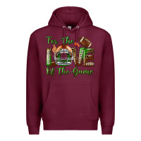 Burgundy for the love of the game Premium Hoodie - BundleAndBundleShop