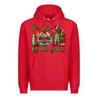 Red for the love of the game Premium Hoodie - BundleAndBundleShop