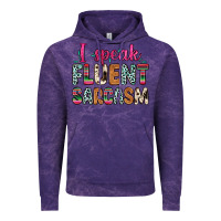 Cloud Purple i speak fluent sarcasm Vintage Hoodie - Zillion Design Studio
