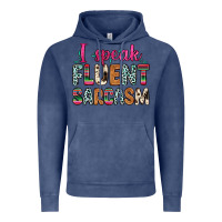 Vintage Denim i speak fluent sarcasm Vintage Hoodie - Zillion Design Studio