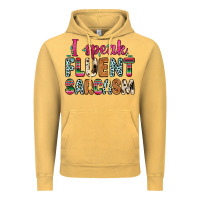 Vintage Mustard i speak fluent sarcasm Vintage Hoodie - Zillion Design Studio