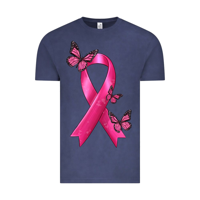 Breast Cancer Ribbon With Butterfly Vintage Tee by texasbilliewilder | Teevron