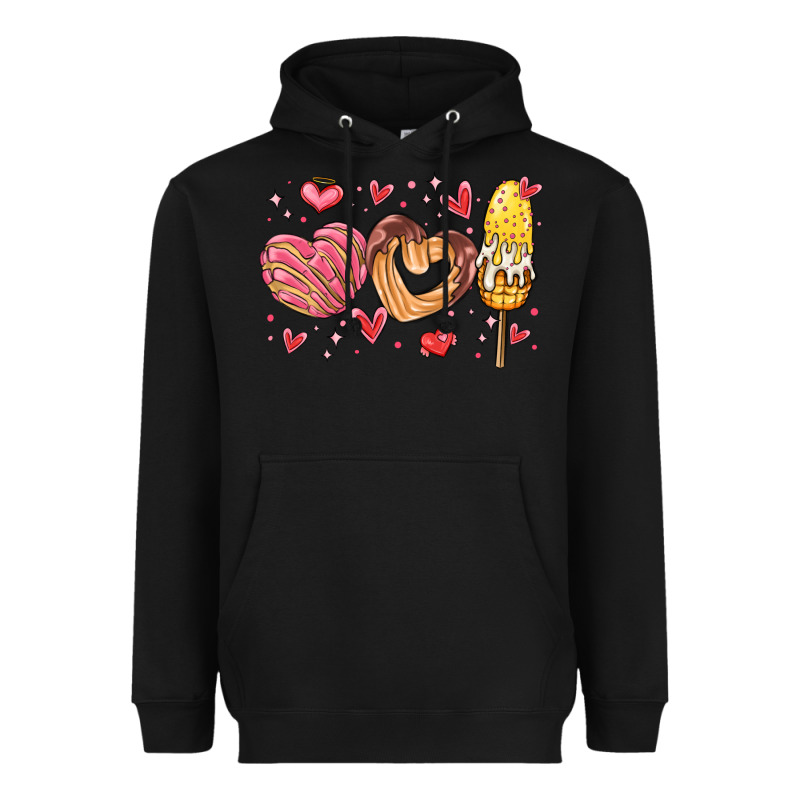 Valentines Day Mexican Food Heavyweight Hoodie by MaliasSmallBusiness | Teevron