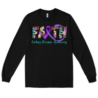 Black faith crohn's disease awareness Long Sleeve Tee - JahusDesignShop