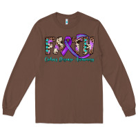 Chestnut faith crohn's disease awareness Long Sleeve Tee - JahusDesignShop