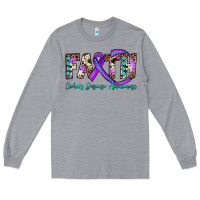 Heather Grey faith crohn's disease awareness Long Sleeve Tee - JahusDesignShop