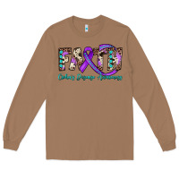 Toasted Coconut faith crohn's disease awareness Long Sleeve Tee - JahusDesignShop