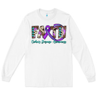 White faith crohn's disease awareness Long Sleeve Tee - JahusDesignShop
