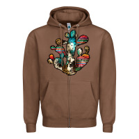 Chestnut serape cactus Zipper Hoodie - JahusDesignShop