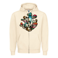 Sandshell serape cactus Zipper Hoodie - JahusDesignShop