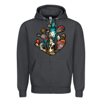 Smoke serape cactus Zipper Hoodie - JahusDesignShop
