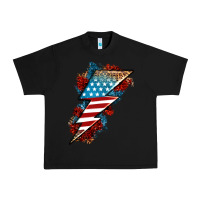 Black American lightning bolt Urban Heavy Tee - Neo Western