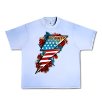 Grape Ice American lightning bolt Urban Heavy Tee - Neo Western