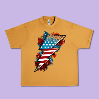 American Lightning Bolt Urban Heavy Tee Designed By Neo Western