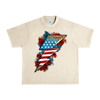 Sandshell American lightning bolt Urban Heavy Tee - Neo Western