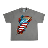 Tornado American lightning bolt Urban Heavy Tee - Neo Western