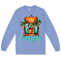 Colony Blue camp life camp backpack Long Sleeve Tee - AdoDesignShop