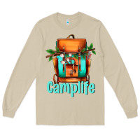 Mushroom camp life camp backpack Long Sleeve Tee - AdoDesignShop