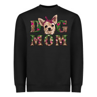 Black christmas dog mom chihuahua Heavyweight Sweatshirt - RanaPortraitStore