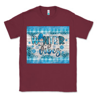 Burgundy winter vibes gnome Classic Tee - JahusDesignShop