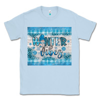 Dusty Blue winter vibes gnome Classic Tee - JahusDesignShop