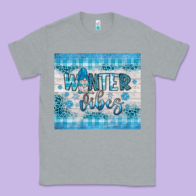 Winter Vibes Gnome Classic Tee Designed By Jahusdesignshop