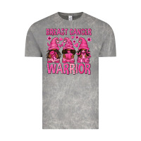 Breast Cancer Warrior Afro Gnomes Vintage Tee | Teevron