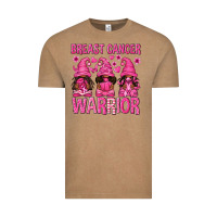 Vintage Coffee Breast Cancer Warrior Afro Gnomes Vintage Tee - texasbilliewilder