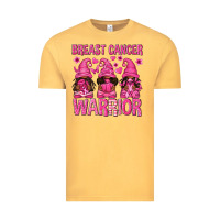 Vintage Mustard Breast Cancer Warrior Afro Gnomes Vintage Tee - texasbilliewilder