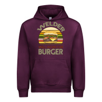 Mauve Wine Welder Wıll Work For Burger Urban Hoodie - Bettercallsaul